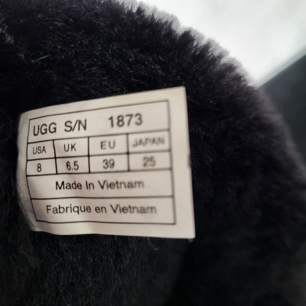 Ugg Bailey Button Triplet Button Black Suede Tall… - image 5